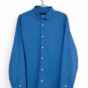 Burberry Prorsum Blue Button Down Shirt Made in Italy Size 16